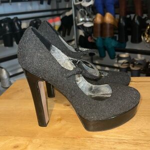 Vince Camuto Wool Mary Jane Heels
